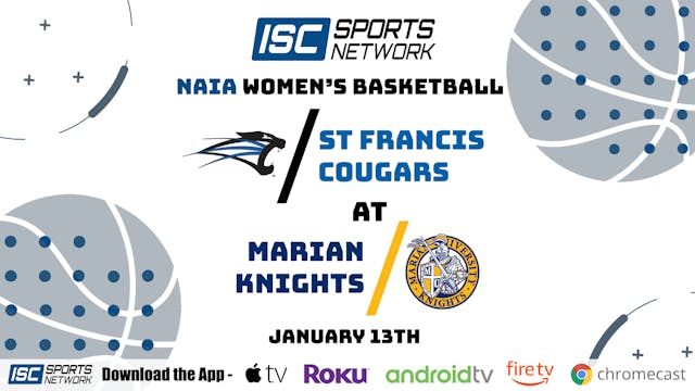 2021 WBB St. Francis (IN) at Marian 1/13
