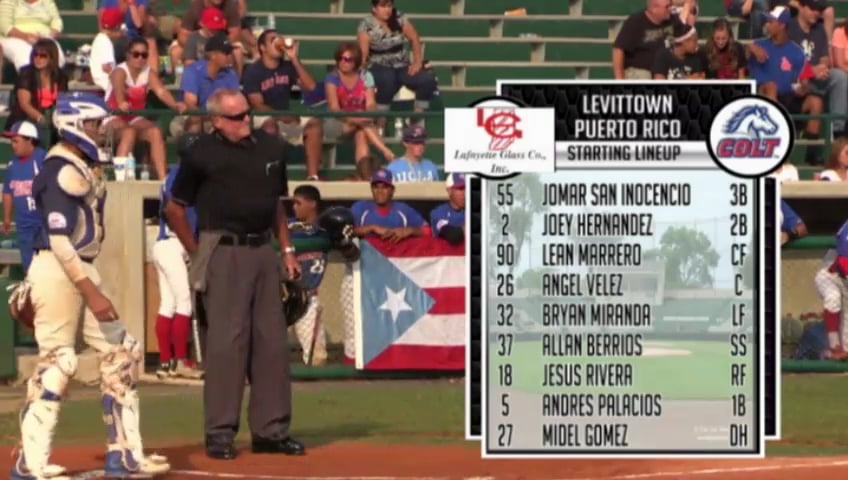 2014 CWS BSB Puerto Rico vs California