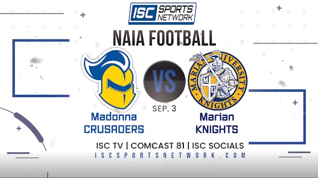 2022 CFB Madonna at Marian 9/3