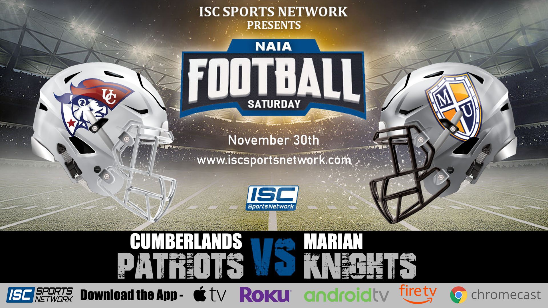 2019 NAIA CFB Cumberlands at Marian