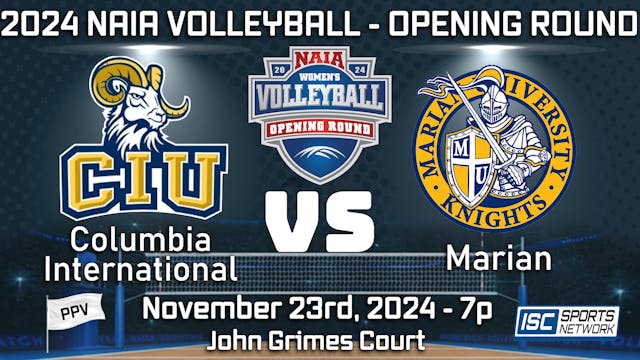 PPV - 2024 VB Columbia International at Marian 