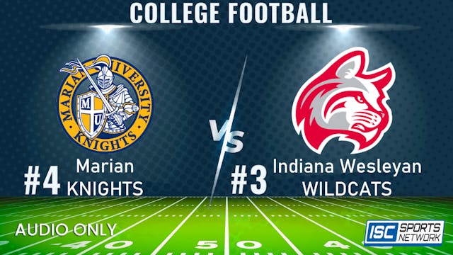 2023 CFB Marian at Indiana Wesleyan 11/4