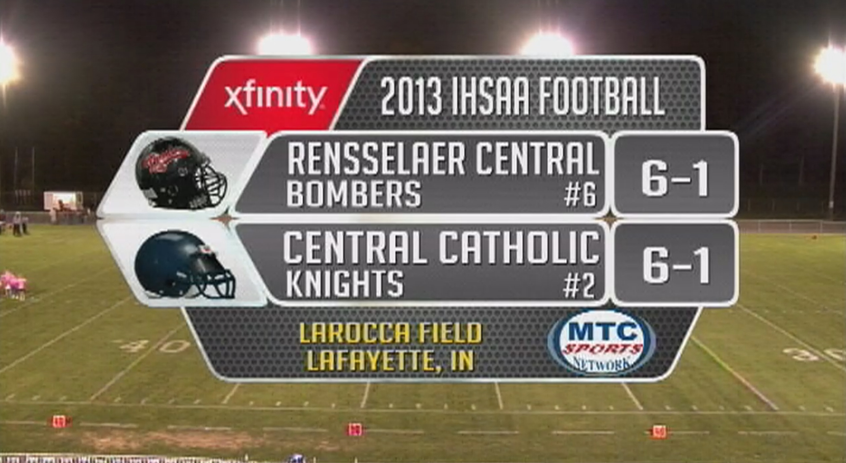 2013 FB Rennselaer Central at Central Catholic
