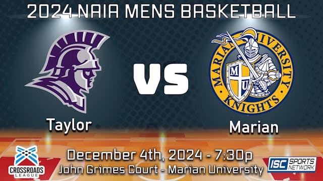 2024 MBB Taylor at Marian - 12/04