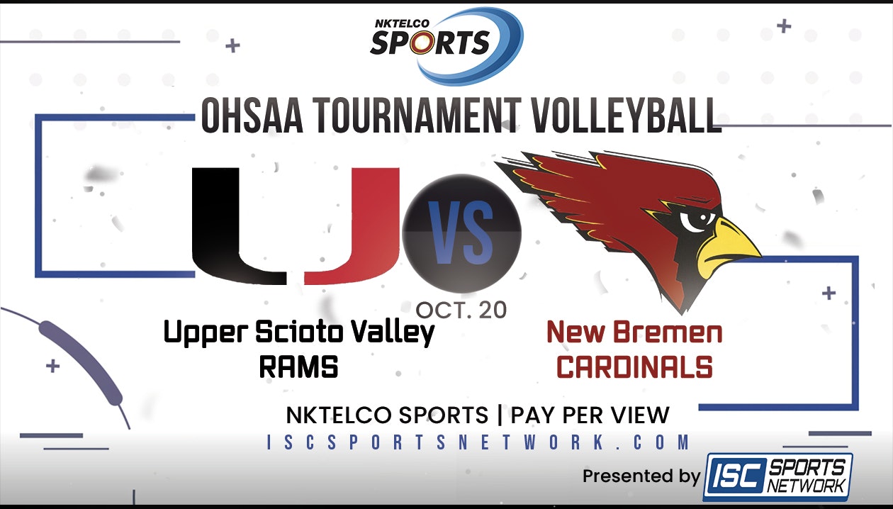 2022 OHSAA GVB Upper Scioto Valley at New Bremen 10/20 - 2022-23 New Bremen Cardinals All Sports Pass