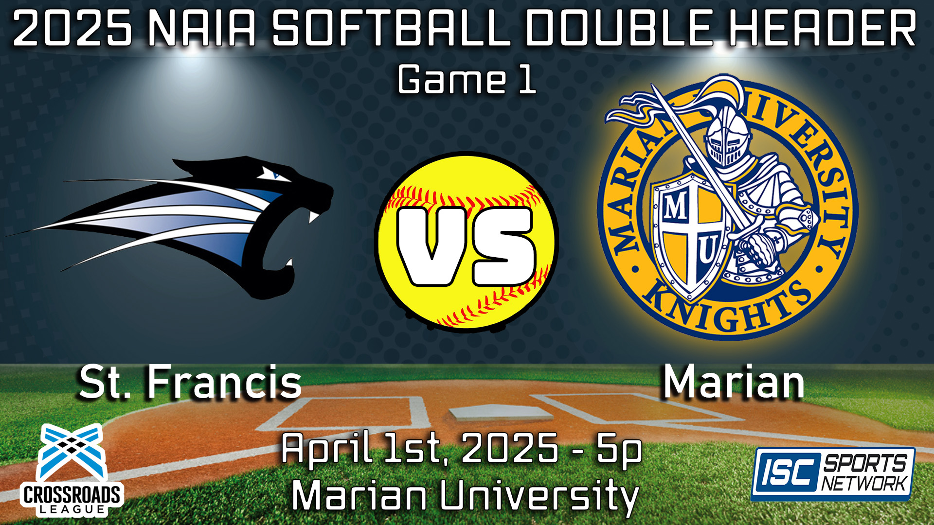 2025 SB St. Francis at Marian (Game 1)  - 04/01