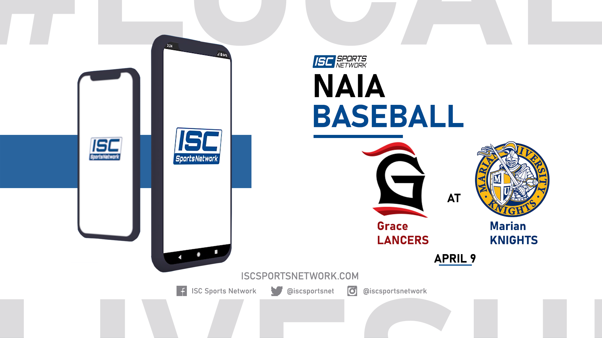 2022 BSB Grace at Marian - Game 2 4/9