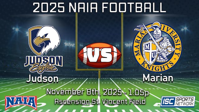 2025 NAIA FB Judson at Marian