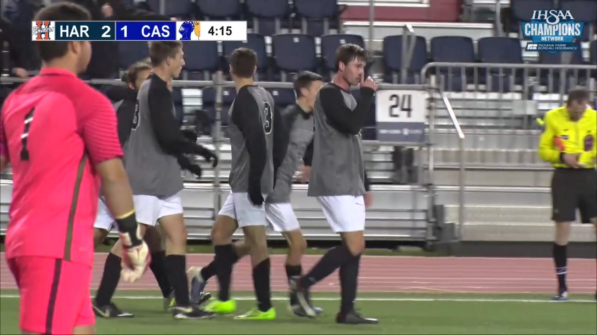 2017 IHSAA BS Highlight: Harrison's Jakub Hall Goal