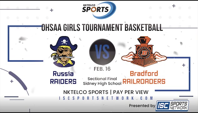 2023 OHSAA GBB Russia vs Bradford 2/16