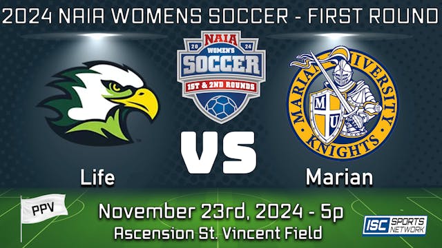 PPV - WS Life University at Marian - 11/23