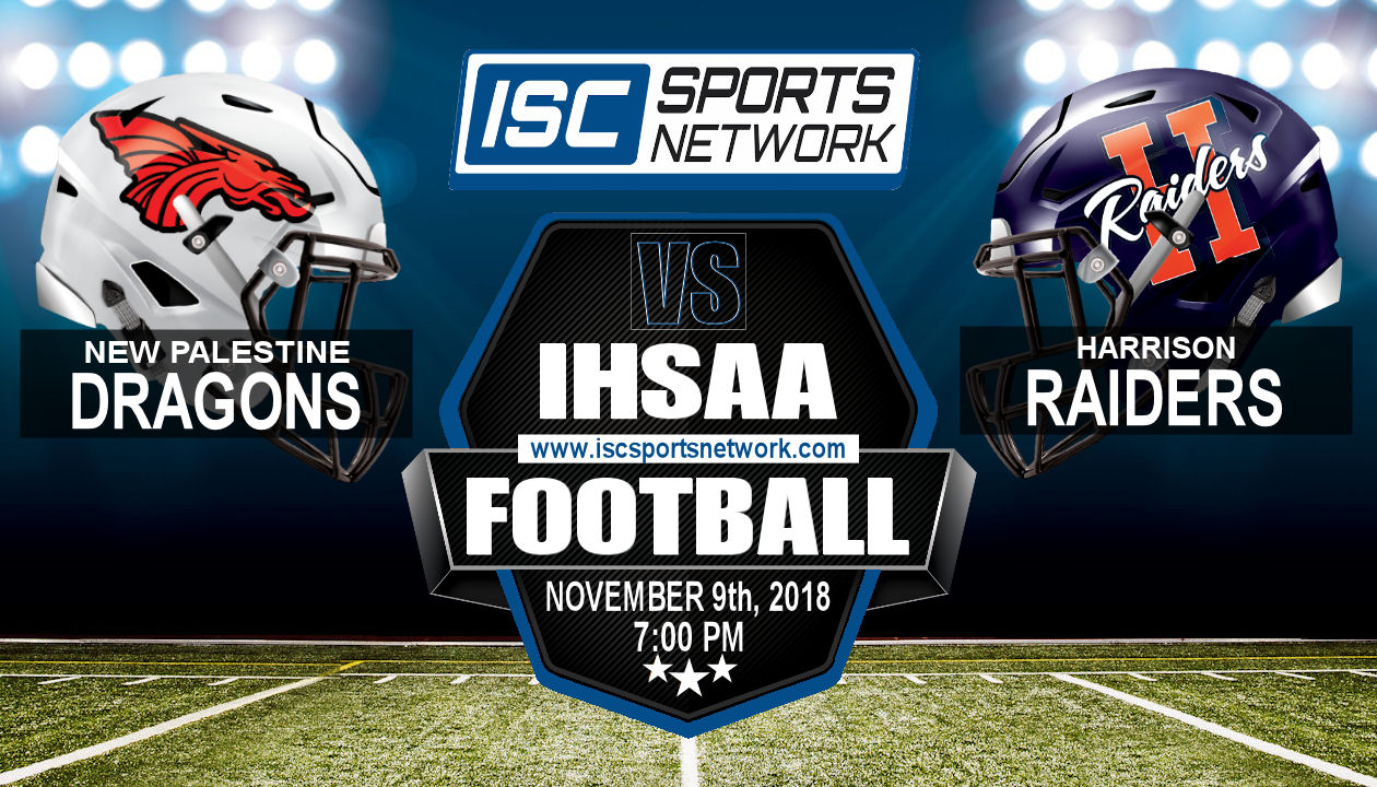 2018 IHSAA FB New Palestine at Harrison