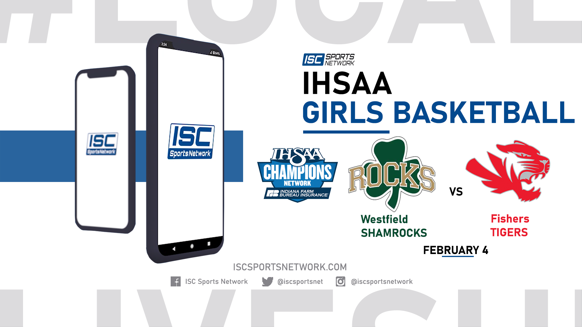 2022 IHSAA GBB Westfield vs Fishers 2/4