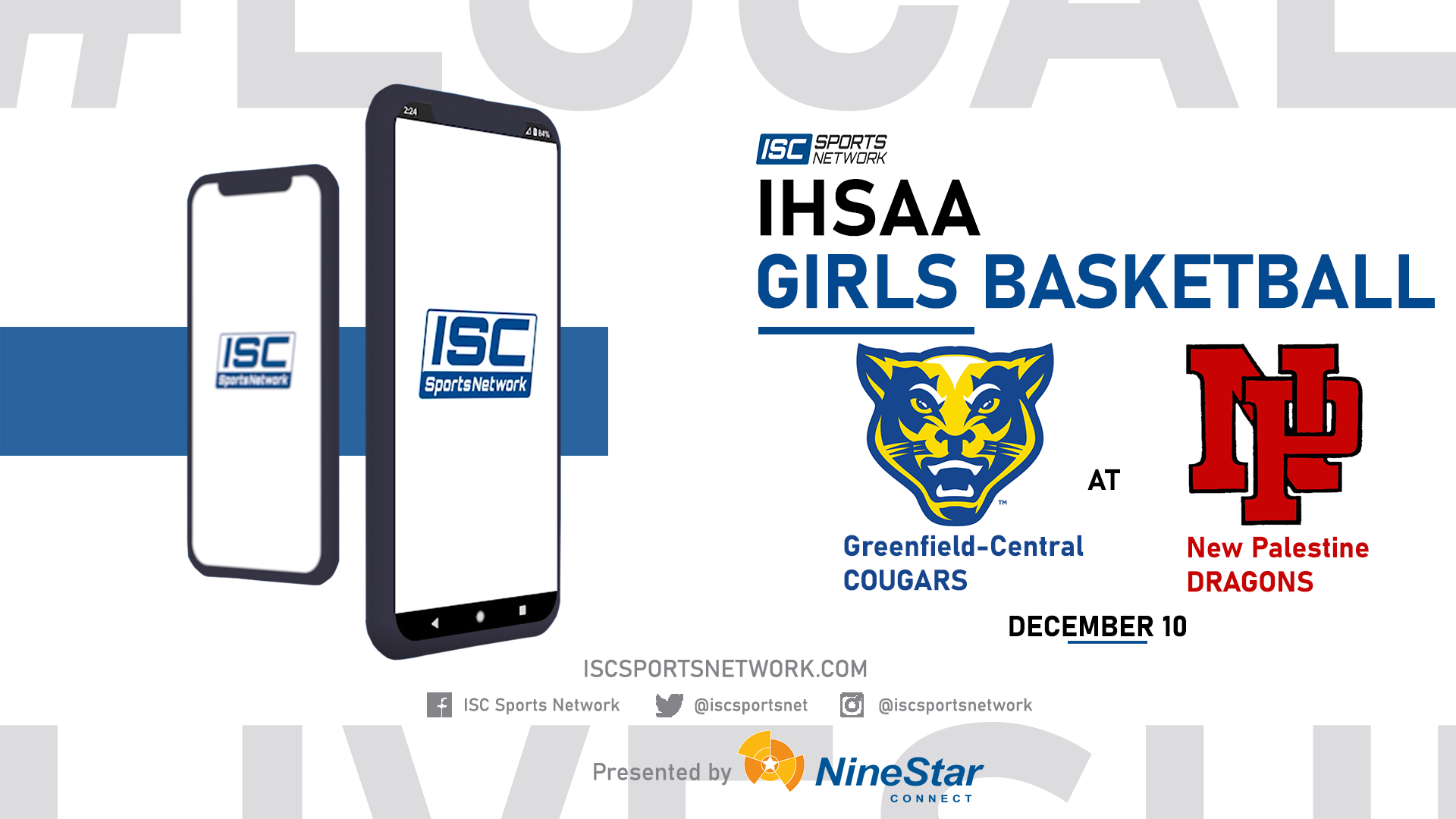 2021 GBB Greenfield-Central at New Palestine 12/10