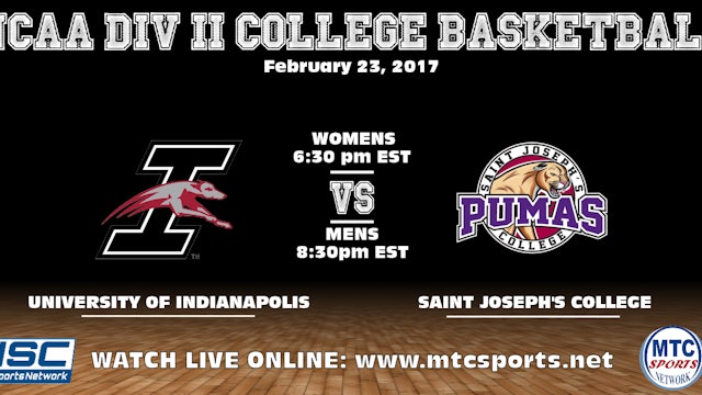 2017 WBB UIndy at St Joseph's (IN) 2/23
