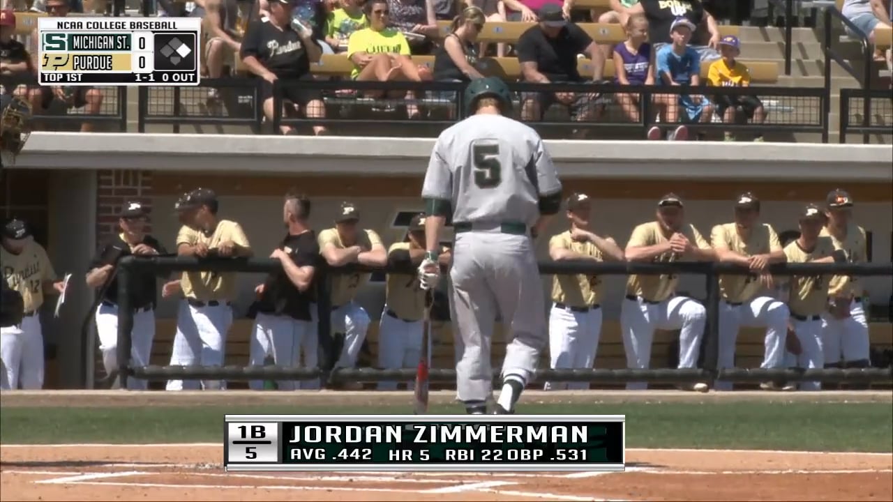 2016 BSB Michigan State at Purdue - Game 2