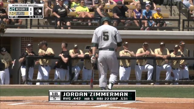 2016 BSB Michigan State at Purdue - G...