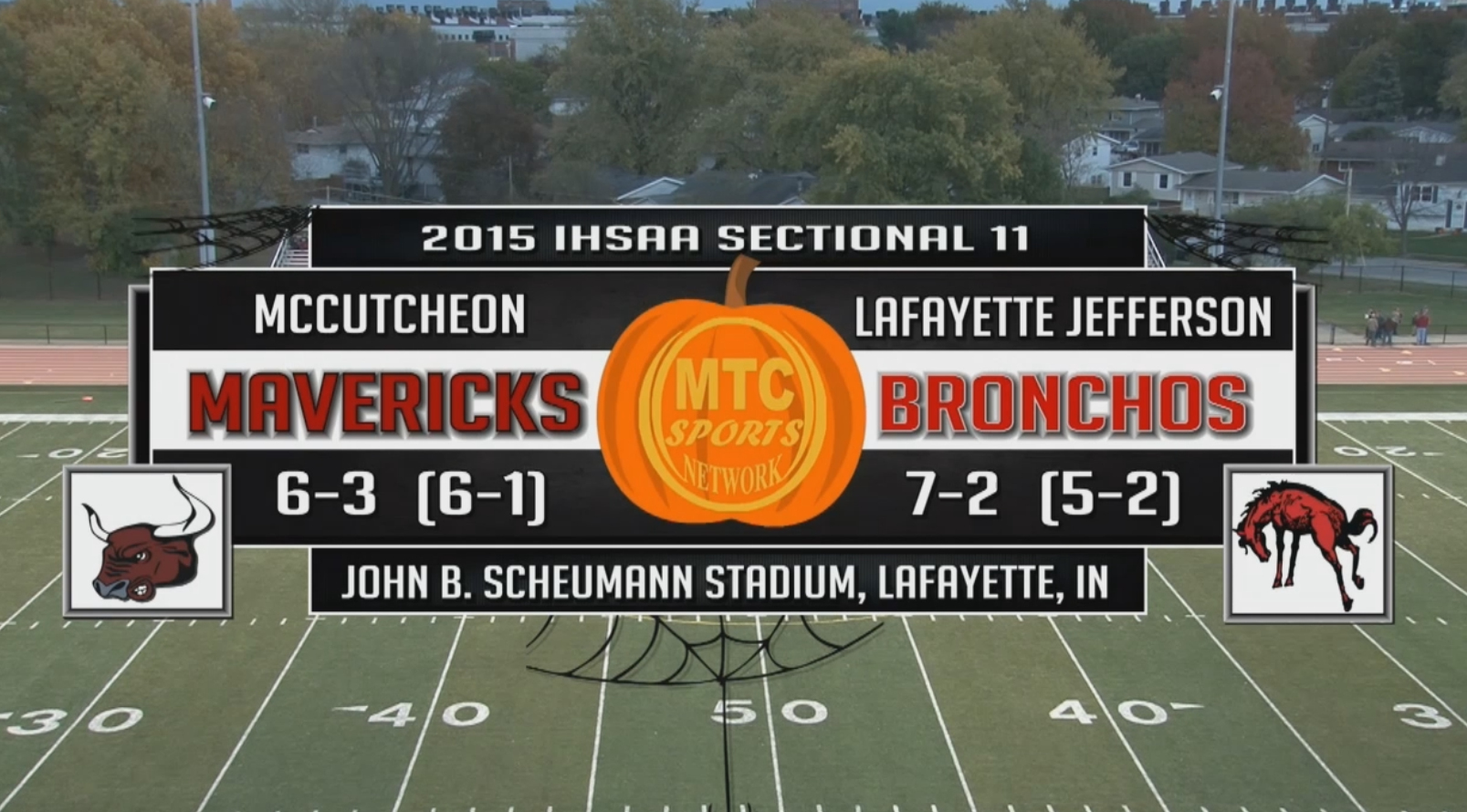 2015 IHSAA FB McCutcheon at Lafayette Jeff Sectionals
