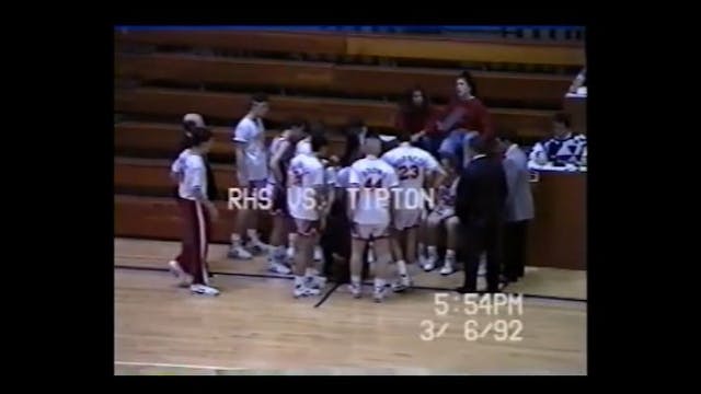 1992 IHSAA BBB Rossville vs Tipton