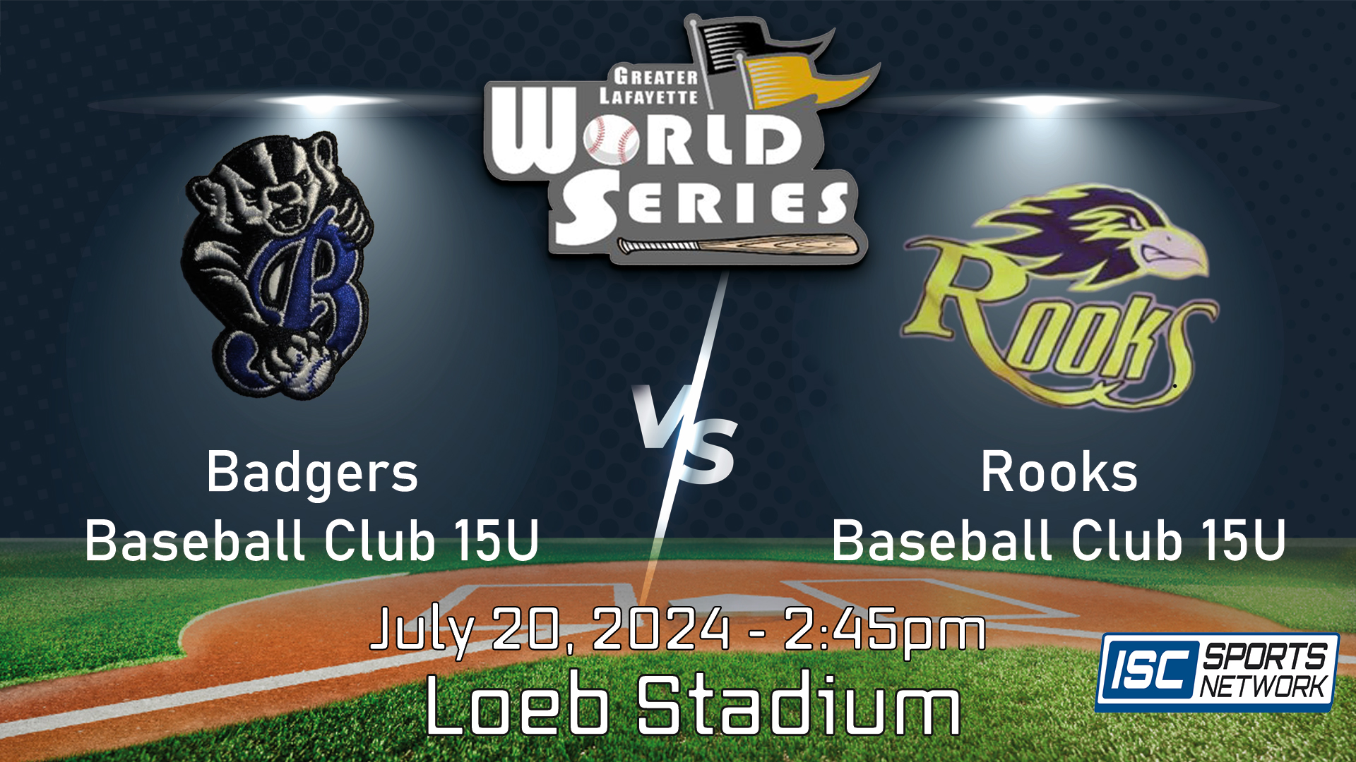 2024 GLWS BSB Badger Baseball 15U vs Rooks Baseball 15U 7/20