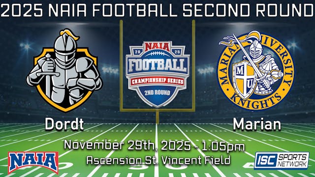 2025 NAIA FB Dordt at Marian