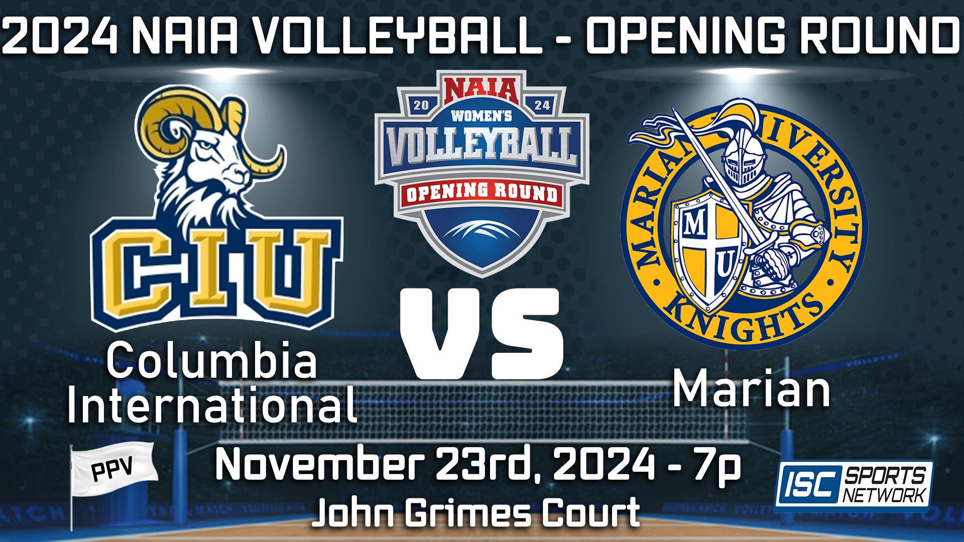 2024 WVB Columbia International at Marian - 11/23