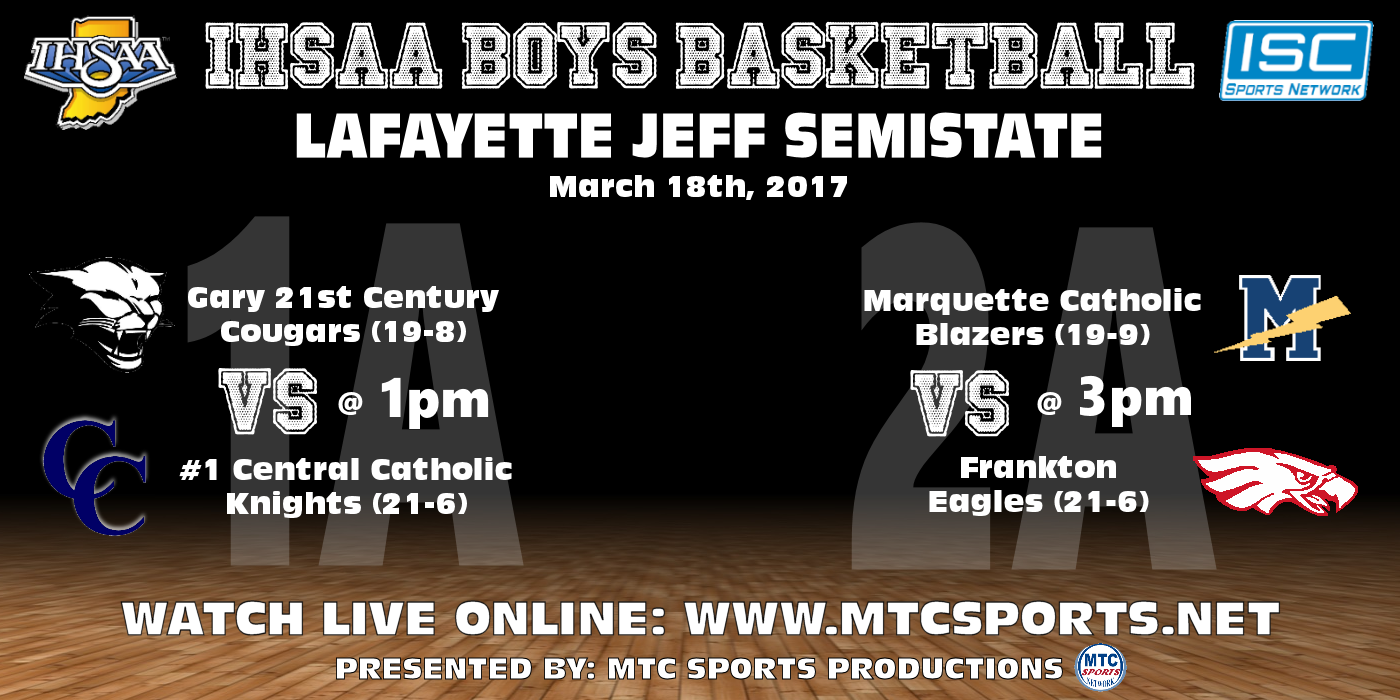 2017 IHSAA Frankton vs Marquette Catholic