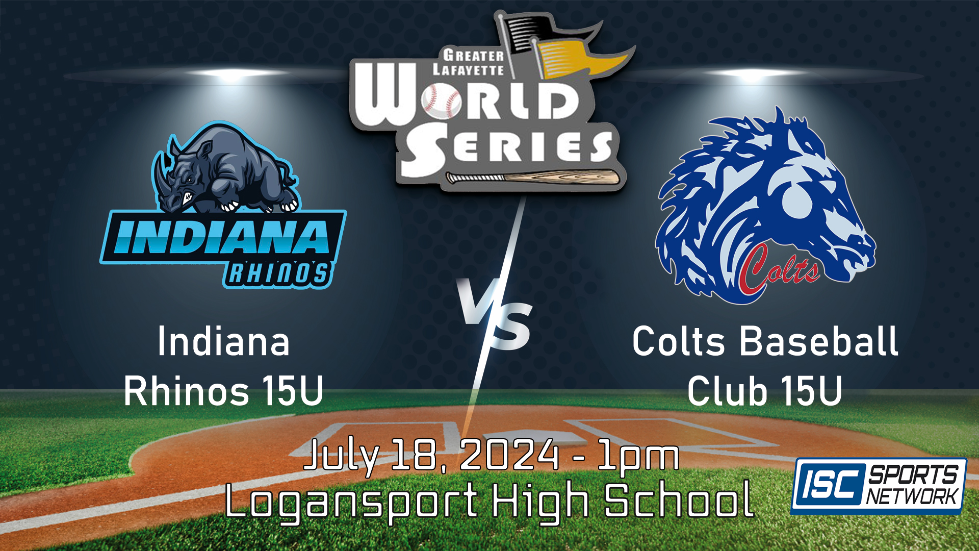 2024 GLWS BSB Indiana Rhinos vs Colts Baseball Club 15U 7/18
