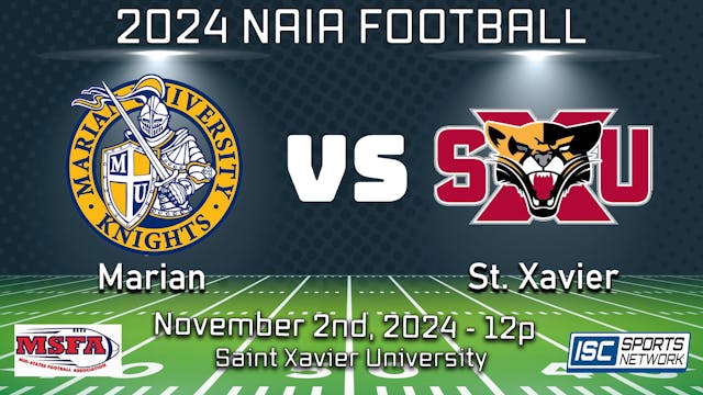 2024 CFB Marian at Saint Xavier - 11/02