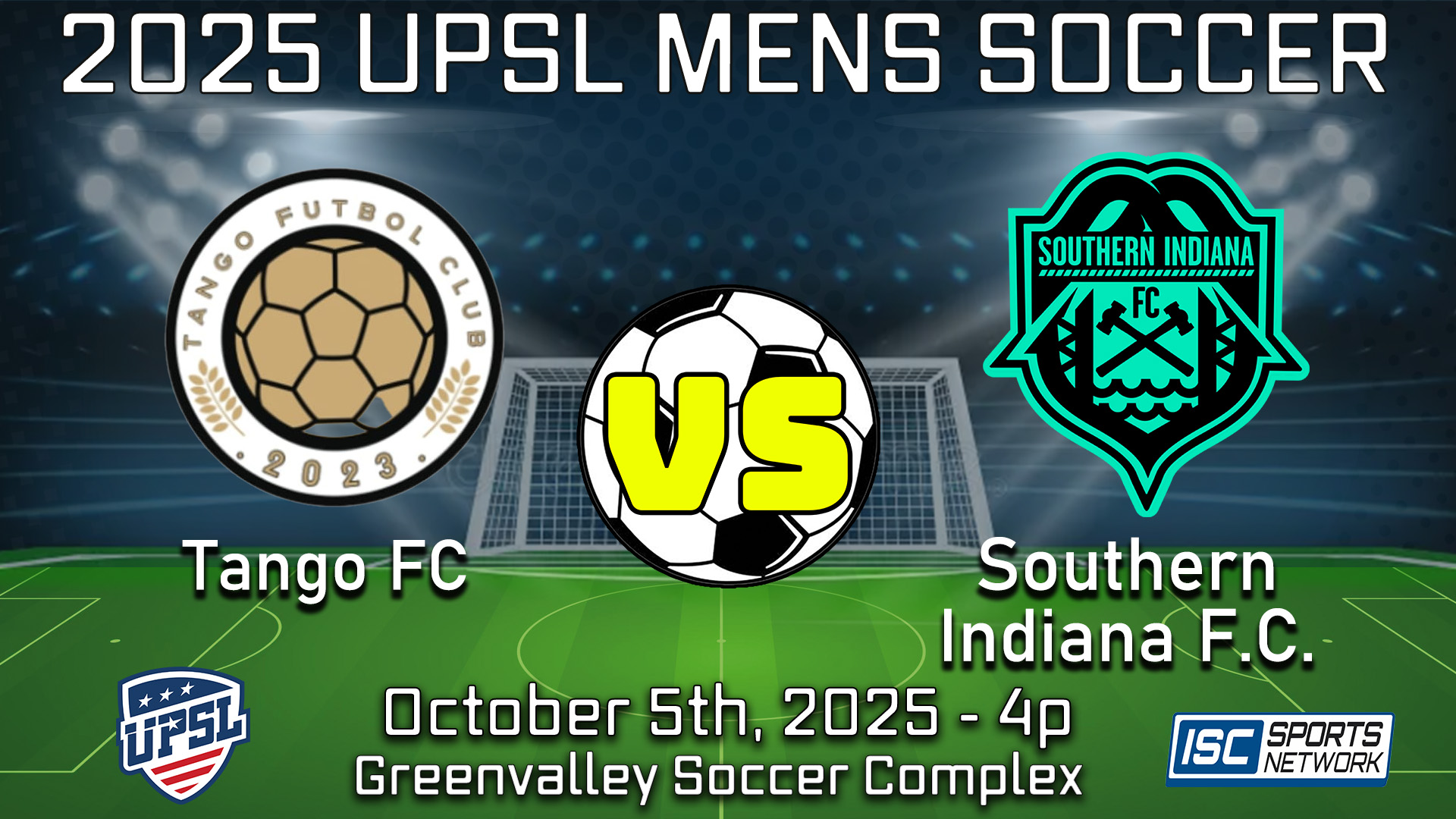 2025 UPSL Tango FC at Southern Indiana FC 10/05