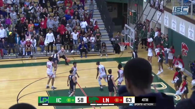 2019 IHSAA BBB Cathedral vs Lawrence North Hankins dunk