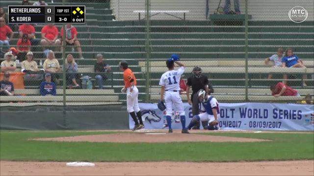 2017 CWS BSB Game 12 Netherlands vs South Korea