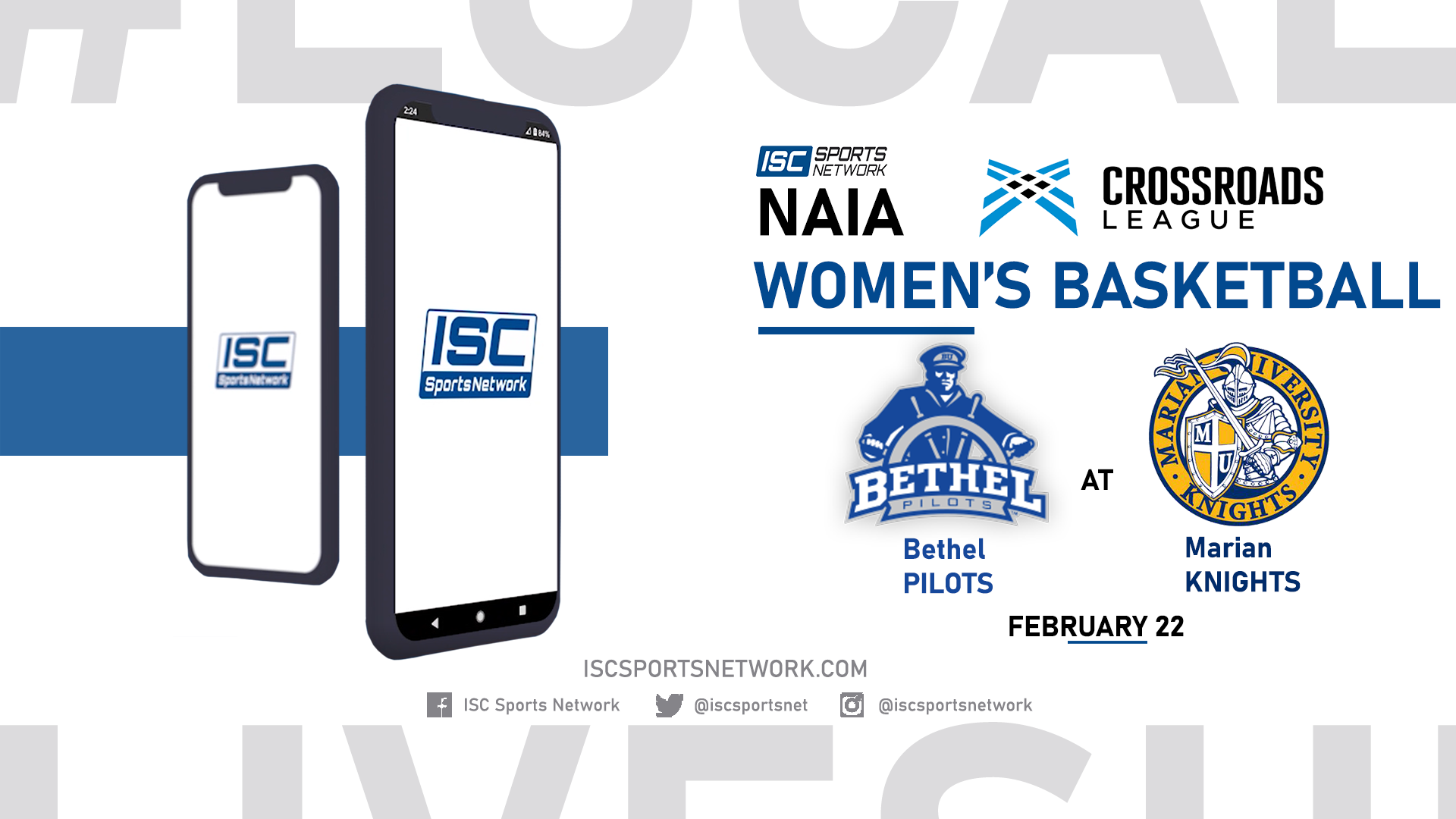 2022 WBB Bethel at Marian 2/22