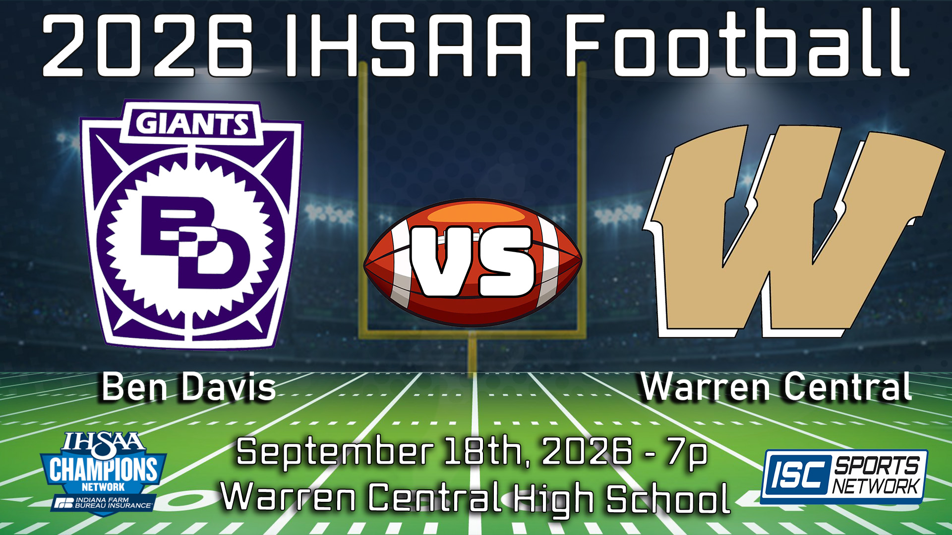 2026 FB Ben Davis at Warren Central
