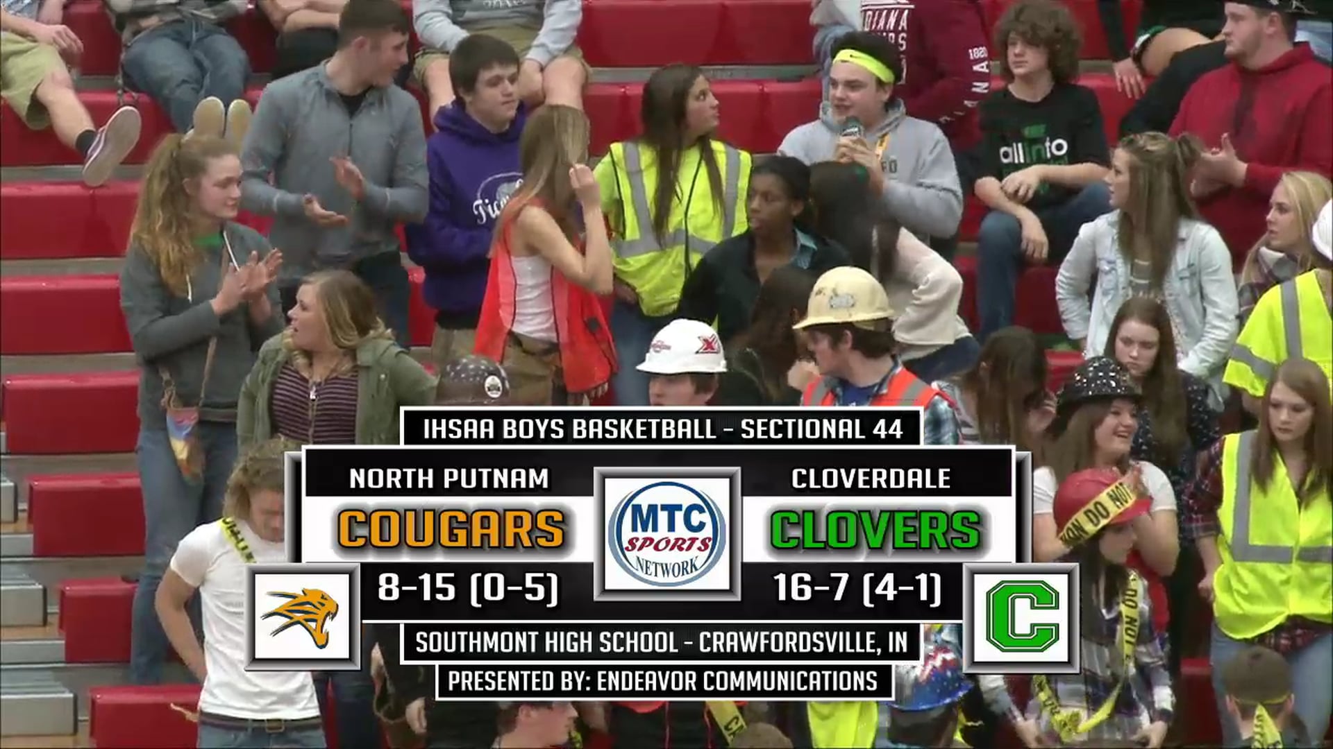 2016 IHSAA BBB North Putnam vs Cloverdale