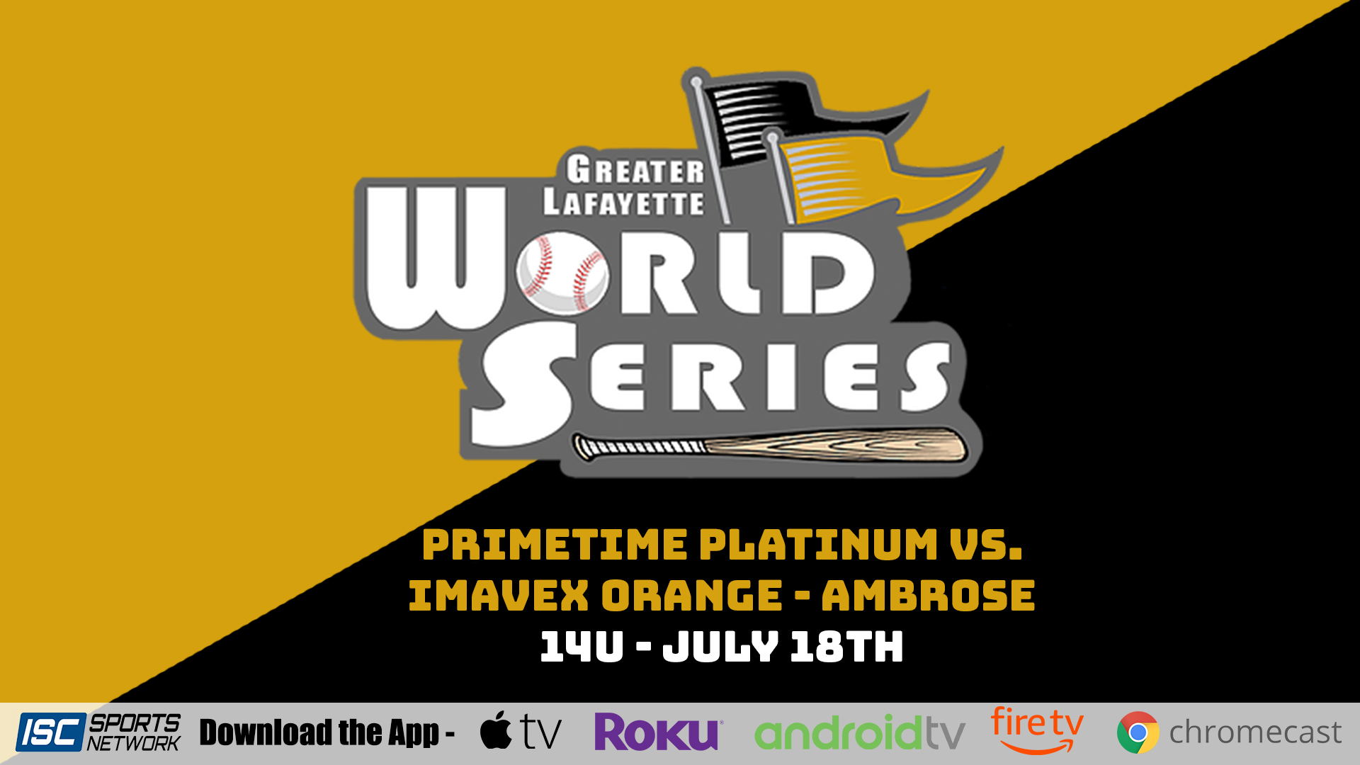 2021 GLWS BSB 14U Primetime Platinum vs Imavex Orange - Ambrose 7/18