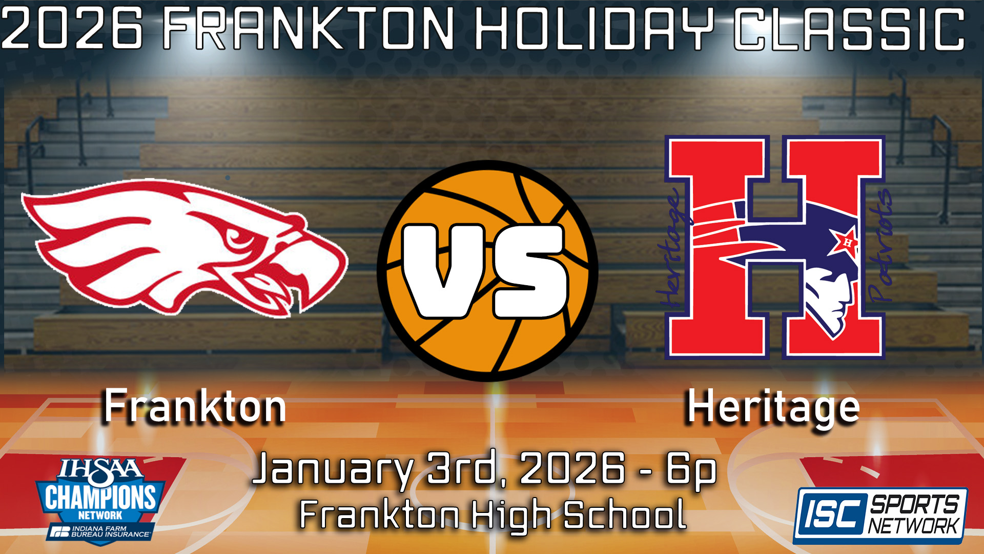 2026 Frankton Holiday Classic Frankton vs. Heritage - 01/03