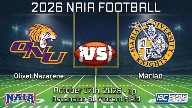 2026 CFB Olivet Nazarene at Marian