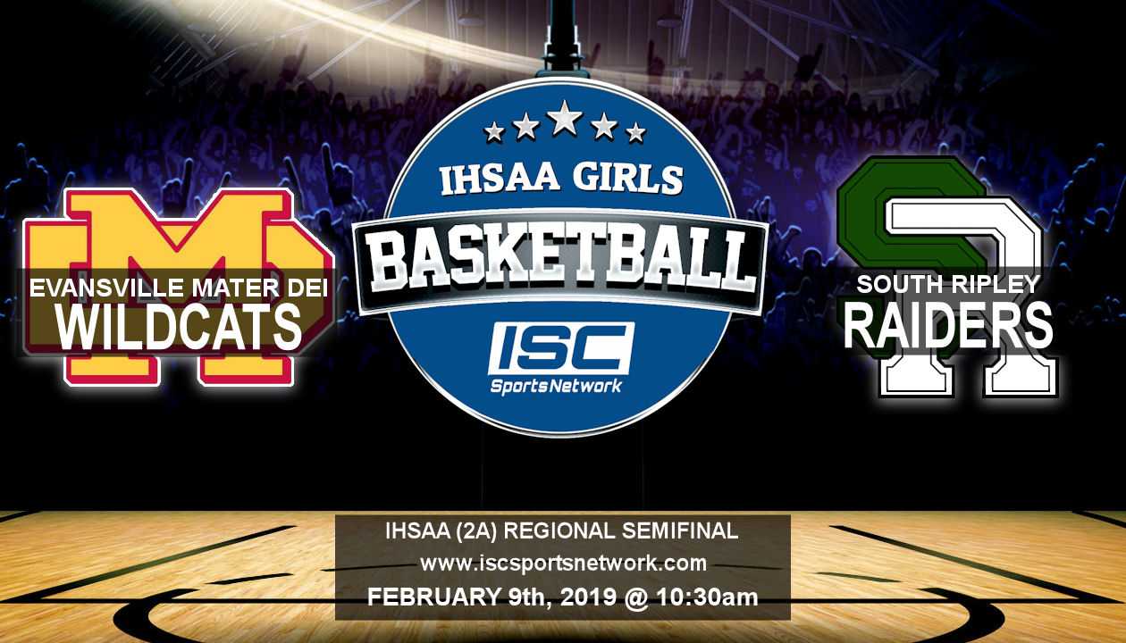 2019 IHSAA GBB Evansville Mater Dei vs South Ripley