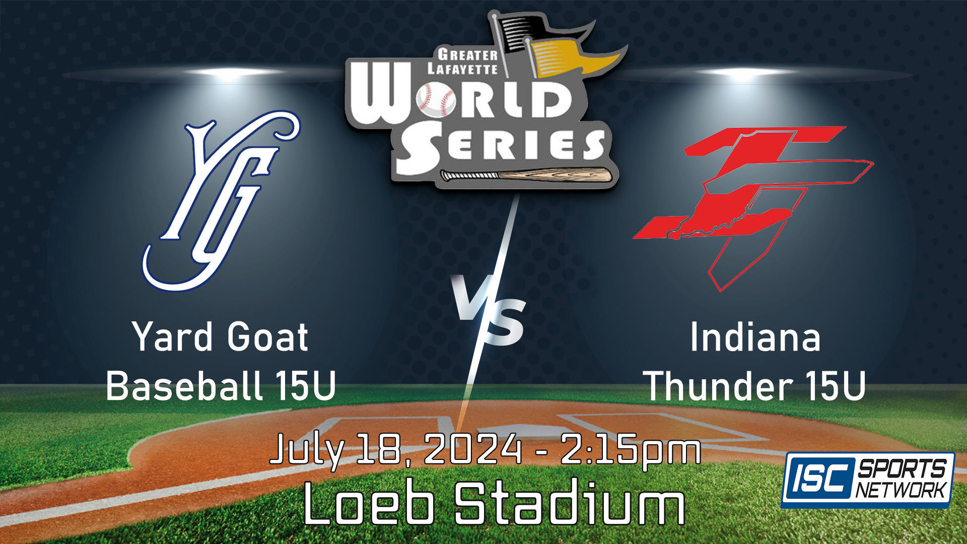 2024 GLWS BSB Yard Goat Baseball vs Indiana Thunder 15U 7/18