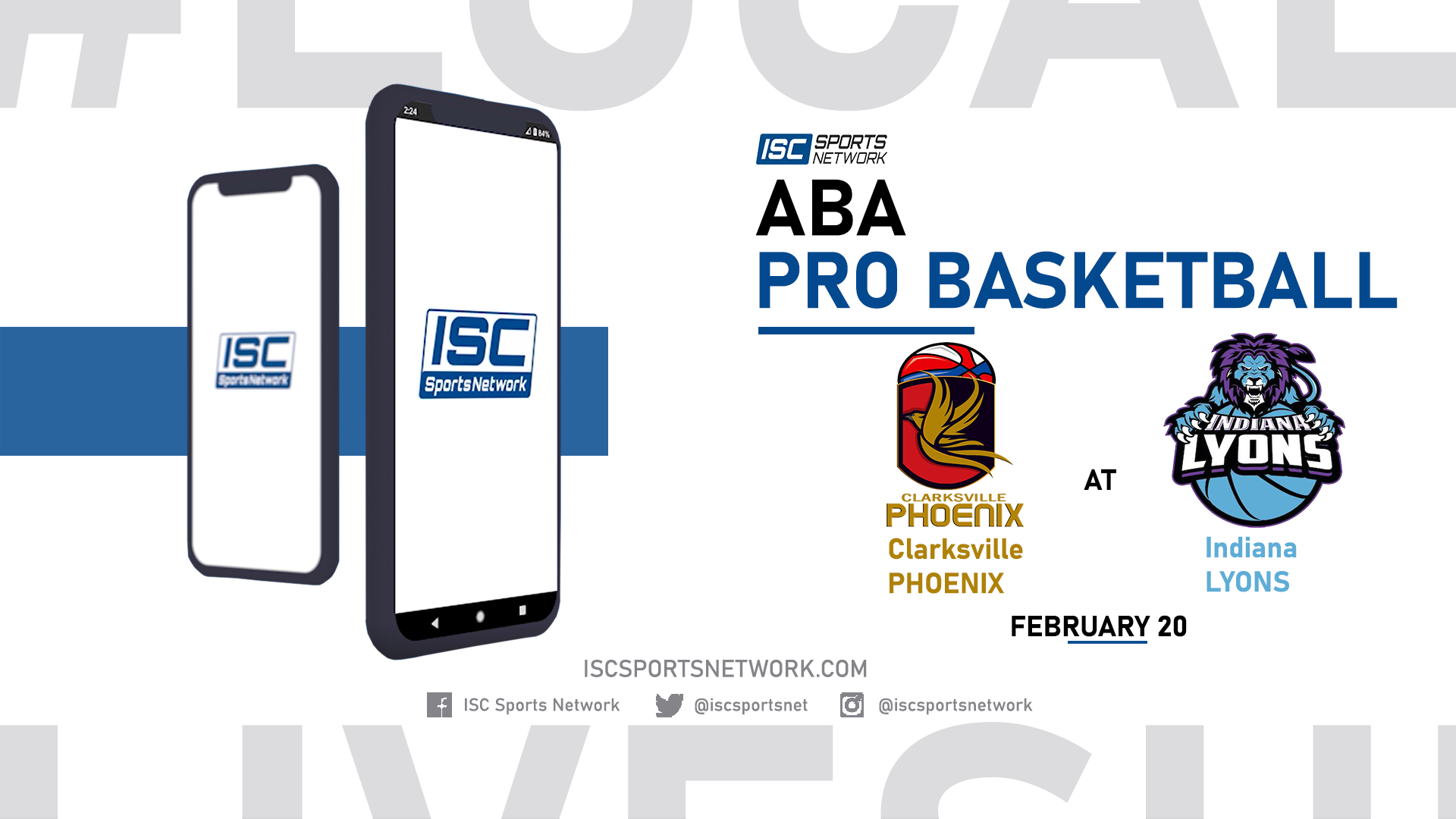2022 ABA Clarksville Phoenix at Indiana Lyons 2/20