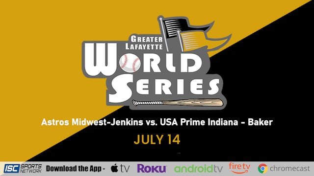 2023 GLWS BSB Astros Midwest-Jenkins vs. USA Prime Indiana - Baker 7/14