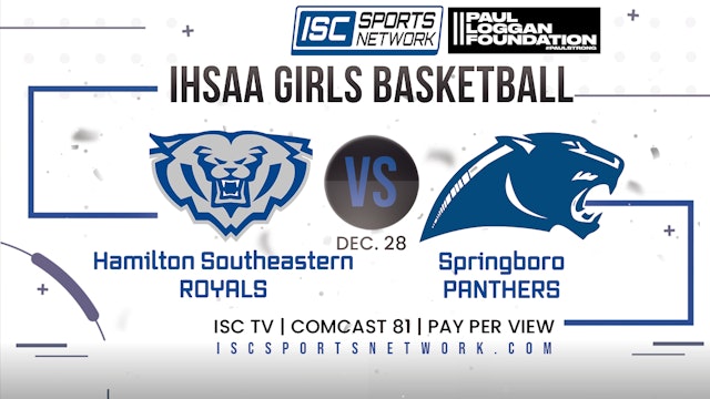 2022 PLMC GBB Hamilton Southeastern vs Springboro 12/28