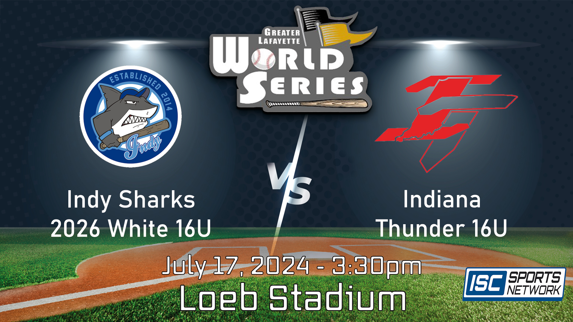 2024 GLWS BSB Indy Sharks (White) vs Indiana Thunder 16U 7/18