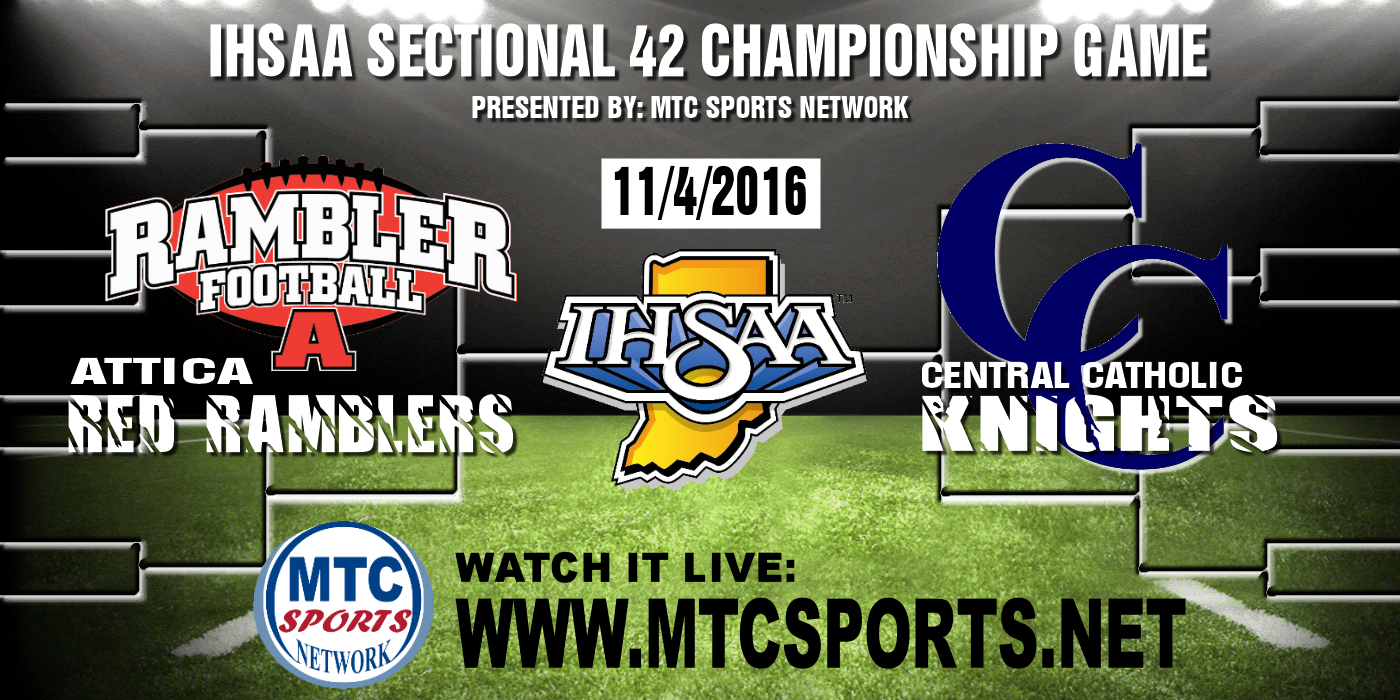2016 FB IHSAA Attica at Central Catholic