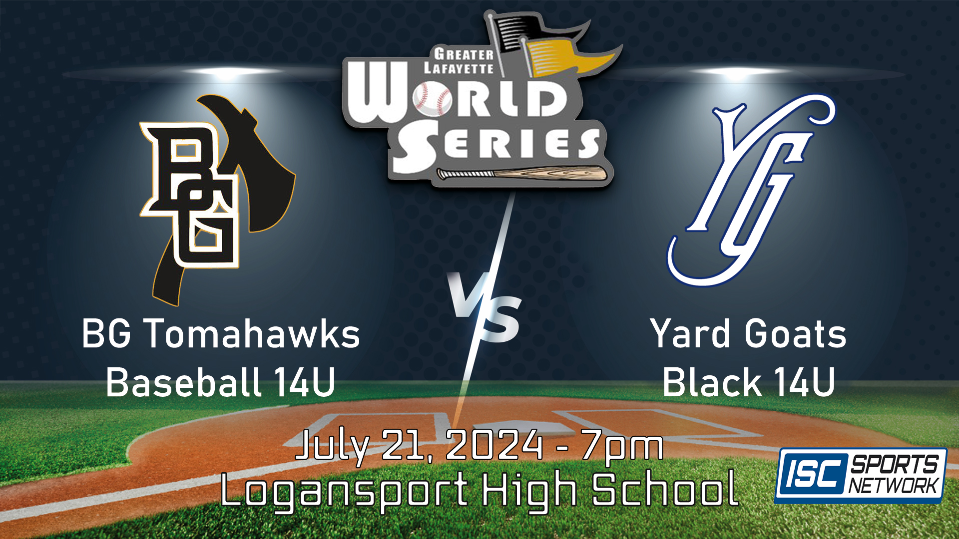 2024 GLWS BSB BG Tomahawks 14U vs Yard Goats Black 14U 7/21