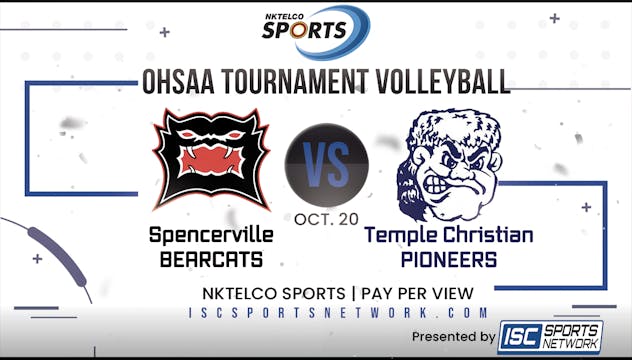 2022 OHSAA GVB Spencerville vs Temple...