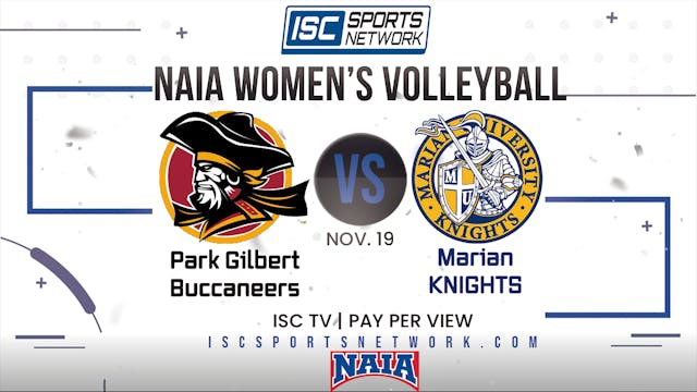 2022 NAIA WVB Marian vs Park Gilbert ...