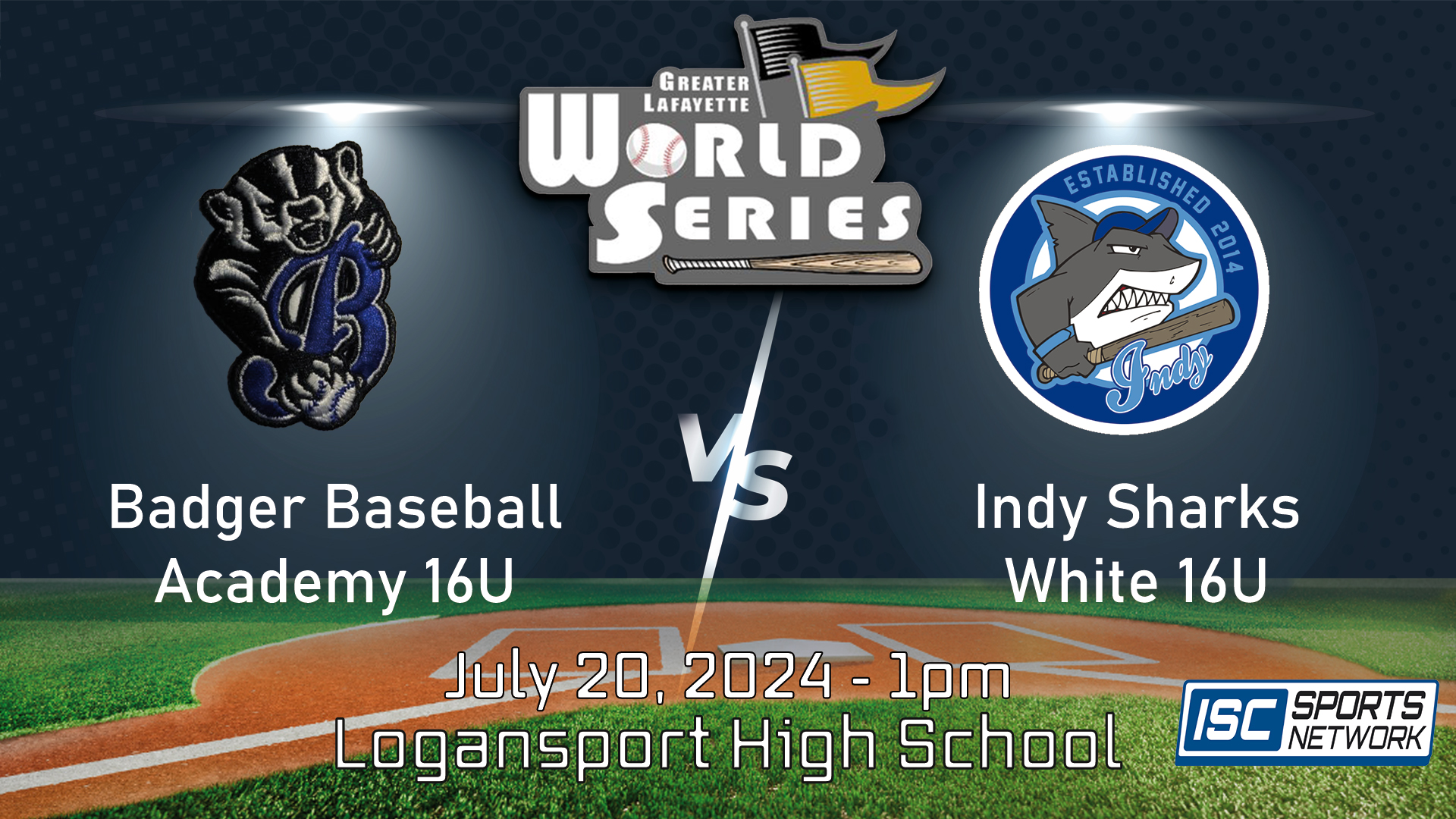 2024 GLWS BSB Badger Baseball 16U vs Indy Sharks White 16U 7/20