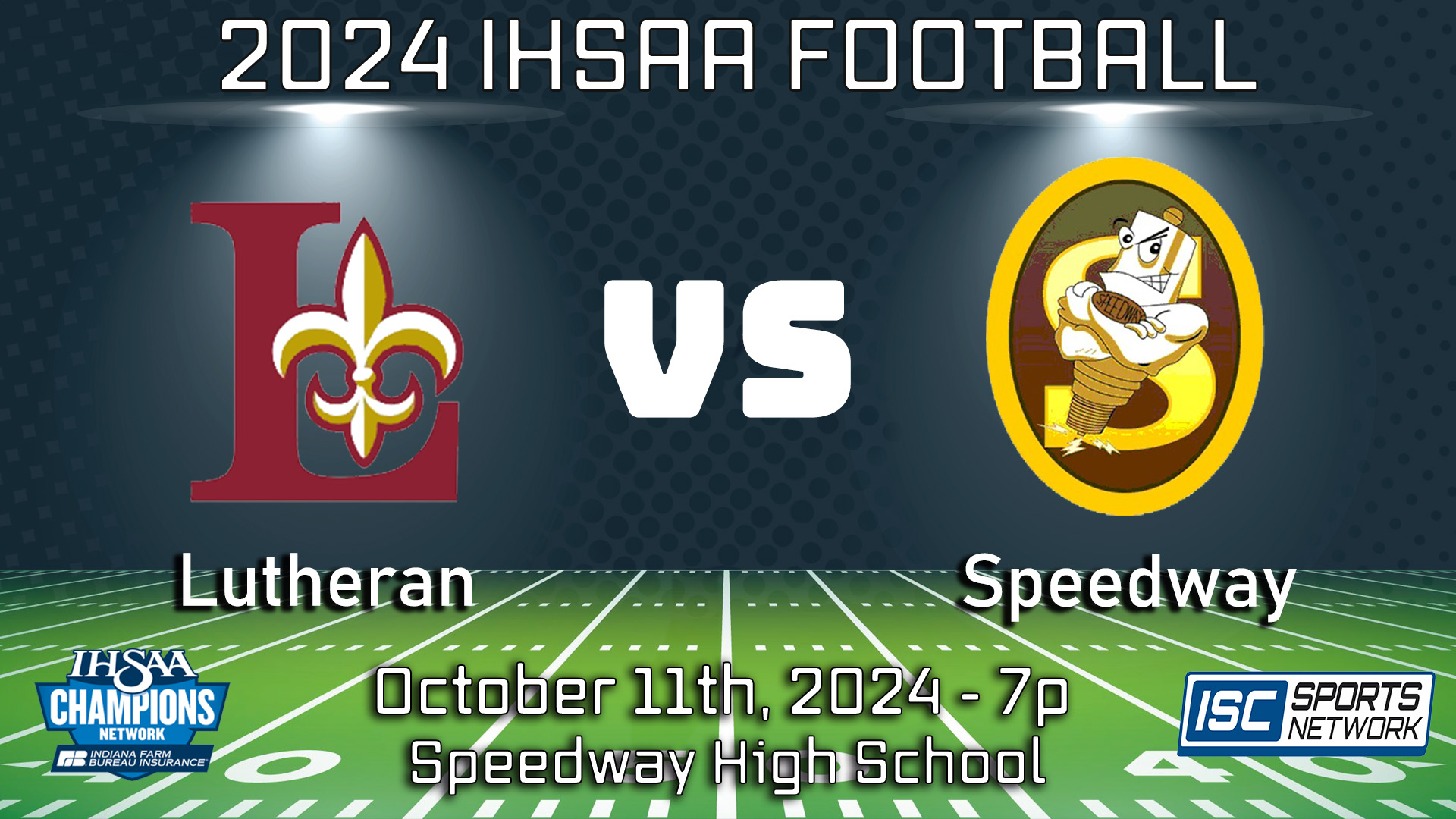 2024 FB Lutheran at Speedway - 10/11